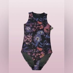 Bodysuit for women, Size S, floral printed, New